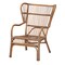 Baxton Studio Lamaria Modern Bohmenian Natural Brown Antique Rattan Armchair 219-12715-ZORO - alternate 5